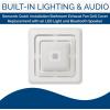 imageBroanNuTone FG800SPK Bluetooth Speaker Bathroom Exhaust Grille Cover with LED Light