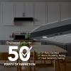 imageBroanNuTone GLA1303WW 30Inch Under Cabinet Range Hood Energy Star 350 Max Blower CFM WhiteBlack