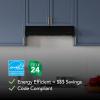imageBroanNuTone GLA1303WW 30Inch Under Cabinet Range Hood Energy Star 350 Max Blower CFM WhiteBlack