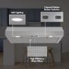 imageBroanNuTone GLA1303WW 30Inch Under Cabinet Range Hood Energy Star 350 Max Blower CFM WhiteStainless Steel
