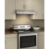 imageBroanNuTone GLA1303WW 30Inch Under Cabinet Range Hood Energy Star 350 Max Blower CFM WhiteStainless Steel