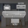 imageBroanNuTone GLA1303WW 30Inch Under Cabinet Range Hood Energy Star 350 Max Blower CFM WhiteStainless Steel