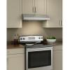 imageBroanNuTone GLA1303WW 30Inch Under Cabinet Range Hood Energy Star 350 Max Blower CFM WhiteStainless Steel