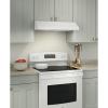 imageBroanNuTone GLA1303WW 30Inch Under Cabinet Range Hood Energy Star 350 Max Blower CFM WhiteWhite