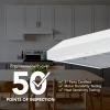 imageBroanNuTone GLA1303WW 30Inch Under Cabinet Range Hood Energy Star 350 Max Blower CFM WhiteWhite