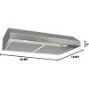 imageBroanNuTone GLA2303BLS 30Inch Under Cabinet Range Hood Energy Star 350 Max Blower CFM Black Stainless Steel StainlessStainless Steel