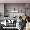 imageBroanNuTone GLA2303BLS 30Inch Under Cabinet Range Hood Energy Star 350 Max Blower CFM Black Stainless Steel StainlessWhite
