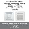 imageBroanNuTone Genuine Replacement MotorWheel for 50 CFM Bathroom Fans Fits Select Models5070CFM Motor Kit