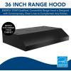 imageBroanNuTone MTR1303BL 30Inch Under Cabinet Range Hood Energy Star 350 Max Blower CFM BlackBlack