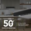 imageBroanNuTone MTR1303BL 30Inch Under Cabinet Range Hood Energy Star 350 Max Blower CFM BlackBlack