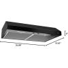 imageBroanNuTone MTR1303BL 30Inch Under Cabinet Range Hood Energy Star 350 Max Blower CFM BlackBlack