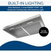 imageBroanNuTone MTR1303BL 30Inch Under Cabinet Range Hood Energy Star 350 Max Blower CFM BlackStainless Steel
