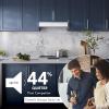 imageBroanNuTone MTR1303BL 30Inch Under Cabinet Range Hood Energy Star 350 Max Blower CFM BlackWhite