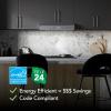 imageBroanNuTone MTR2363SS Mantra 36Inch 350 MAX Blower CFM 15 Sones Stainless Steel Range Hood Undercabinet 30