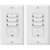 imageBroanNuTone NonLit PowerHeat Bathroom Exhaust Fan and Heater 80 CFM 15 Sones White110 CFM