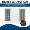 imageBroanNuTone NonLit PowerHeat Bathroom Exhaust Fan and Heater 80 CFM 15 Sones White110 CFM
