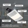 imageBroanNuTone NonLit PowerHeat Bathroom Exhaust Fan and Heater 80 CFM 15 Sones White110 CFM