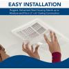 imageBroanNuTone NonLit PowerHeat Bathroom Exhaust Fan and Heater 80 CFM 15 Sones White110 CFM