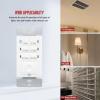 imageBroanNuTone NonLit PowerHeat Bathroom Exhaust Fan and Heater 80 CFM 15 Sones White110 CFM