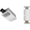 imageBroanNuTone NonLit PowerHeat Bathroom Exhaust Fan and Heater 80 CFM 15 Sones White80 CFM