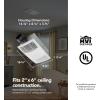 imageBroanNuTone NonLit PowerHeat Bathroom Exhaust Fan and Heater 80 CFM 15 Sones White80 CFM