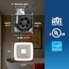 imageBroanNuTone QT Series Very Quiet 110 CFM Ceiling Bathroom Exhaust Fan with Humidity Sensing 4 Sones ENERGY STAR CertifiedNEW Ultra Quiet