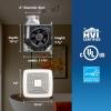 imageBroanNuTone QT Series Very Quiet 110 CFM Ceiling Bathroom Exhaust Fan with Humidity Sensing 4 Sones ENERGY STAR CertifiedNEW Ultra Quiet with Humidity Sensing