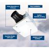 imageBroanNuTone Roomside Series Humidity Sensing Bathroom Exhaust Fan wLED Light 80 CFM ENERGY STARLit