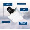 imageBroanNuTone Roomside Series Humidity Sensing Bathroom Exhaust Fan wLED Light 80 CFM ENERGY STARUnlit