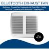 imageBroanNuTone SPK110 Bluetooth Speaker Ventilation Fan ENERGY STAR Certified 110 CFM 10 Sones White