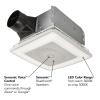 imageBroanNuTone VC110CCT Sensonic Alexa Voice Controlled Smart Exhaust Fan with Dimmable LED Light and Bluetooth Speakers 110 CFMWhite 1325quotx1325quotx575quotFan