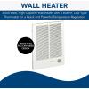 imageBroanNuTone White 198 High Capacity Wall Heater Painted Grille 40002000 Watt 240 VAC 2000400030001500 Watt