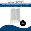 imageBroanNuTone White 198 High Capacity Wall Heater Painted Grille 40002000 Watt 240 VAC 2000400040002000 Watt