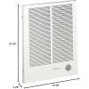 imageBroanNuTone White 198 High Capacity Wall Heater Painted Grille 40002000 Watt 240 VAC 2000400040002000 Watt
