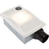 imageBroan 100HL Bathroom Fan 100 CFM for 4quot Ducts w100W Max Incandescent Light Not Included ampamp Heater  White