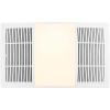 imageBroanNuTone FG110HBS Heater Upgrade Grille with Dimmable LED and Color Adjustable CCT Lighting Bath Fan Exhaust Cover 110 CFM White80 CFM