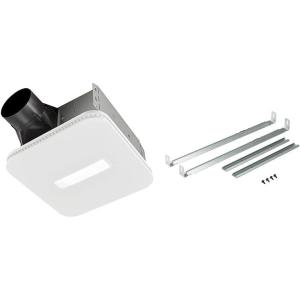 imageBroanNuTone 110 CFM AER110CCTK CleanCover Bath 10 Sone with Selectable CCT LED Light ENERGY STARBath Fan WhiteCover Bath  Bar Set
