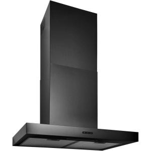 imageBroanNuTone 30inch WallMount Convertible ChimneyStyle Range Hood with 3Speed Exhaust Fan and Light 460 Max Blower CFM Black Stainless Steel