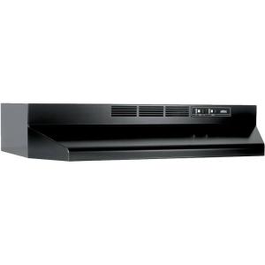 imageBroanNuTone 413023 Ductless Range Hood Insert with Light Exhaust Fan for Under Cabinet 30Inch BlackBlack