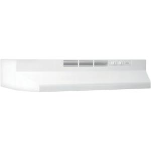 imageBroanNuTone 413023 Ductless Range Hood Insert with Light Exhaust Fan for Under Cabinet 30Inch BlackWhite