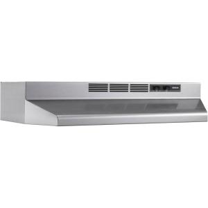 imageBroanNuTone 4130SF Fingerprint Resistant Ductless UnderCabinet Range Hood 30Inch Stainless Finish with Print GuardStainless Steel Finish