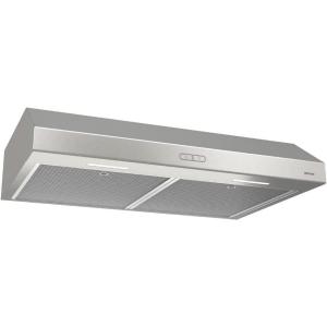 imageBroanNuTone BCDF130SS Glacier Convertible Range Hood Light Exhaust Fan for Under Cabinet Stainless Steel 375 Max Blower CFM 30InchStainless Steel