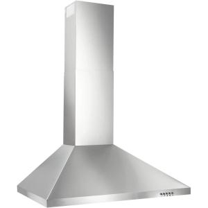imageBroanNuTone BW5030SSL Stainless Steel LED 30inch WallMount Convertible ChimneyStyle Range Hood with 3Speed Exhaust Fan and Light36Inch