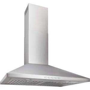 imageBroanNuTone BWP2304SS 30inch WallMount Convertible ChimneyStyle Pyramidal Range Hood with 3Speed Exhaust Fan and Light Stainless Steel