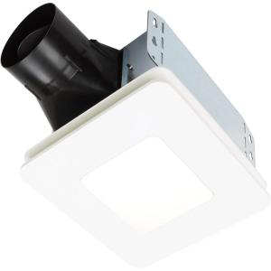 imageBroanNuTone Bathroom Exhaust Fan with LED Light Easy Install 60 CFM 09 Sones Energy Star15 Sones
