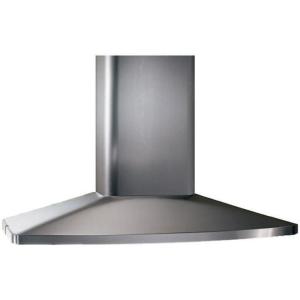 imageBroanNuTone E5490SS 36inch Island Convertible ChimneyStyle Range Hood with 3Speed Exhaust Fan and Light 550 Max Blower CFM Stainless Steel