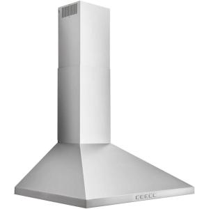 imageBroanNuTone EWP1306SS Pyramidal Range LED Lighting WallMount Kitchen Chimney Vent Hood 30Inch Stainless Steel630 CFM