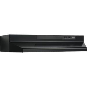 imageBroanNuTone F403023 Exhaust Fan for Under Cabinet TwoSpeed FourWay Convertible Range Hood Insert with Light 30Inch BlackBlack