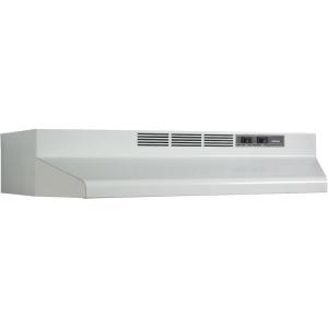 imageBroanNuTone F403023 Exhaust Fan for Under Cabinet TwoSpeed FourWay Convertible Range Hood Insert with Light 30Inch BlackWhite