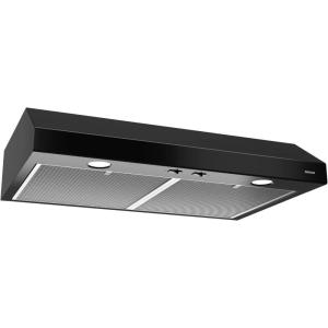 imageBroanNuTone GLA1303WW 30Inch Under Cabinet Range Hood Energy Star 350 Max Blower CFM WhiteBlack